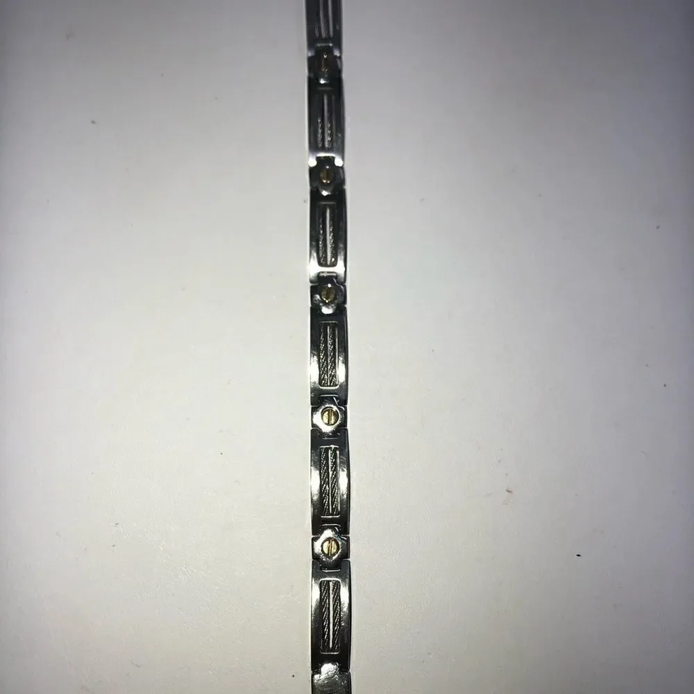Men’s Stainless Steel & 14k Bracelet